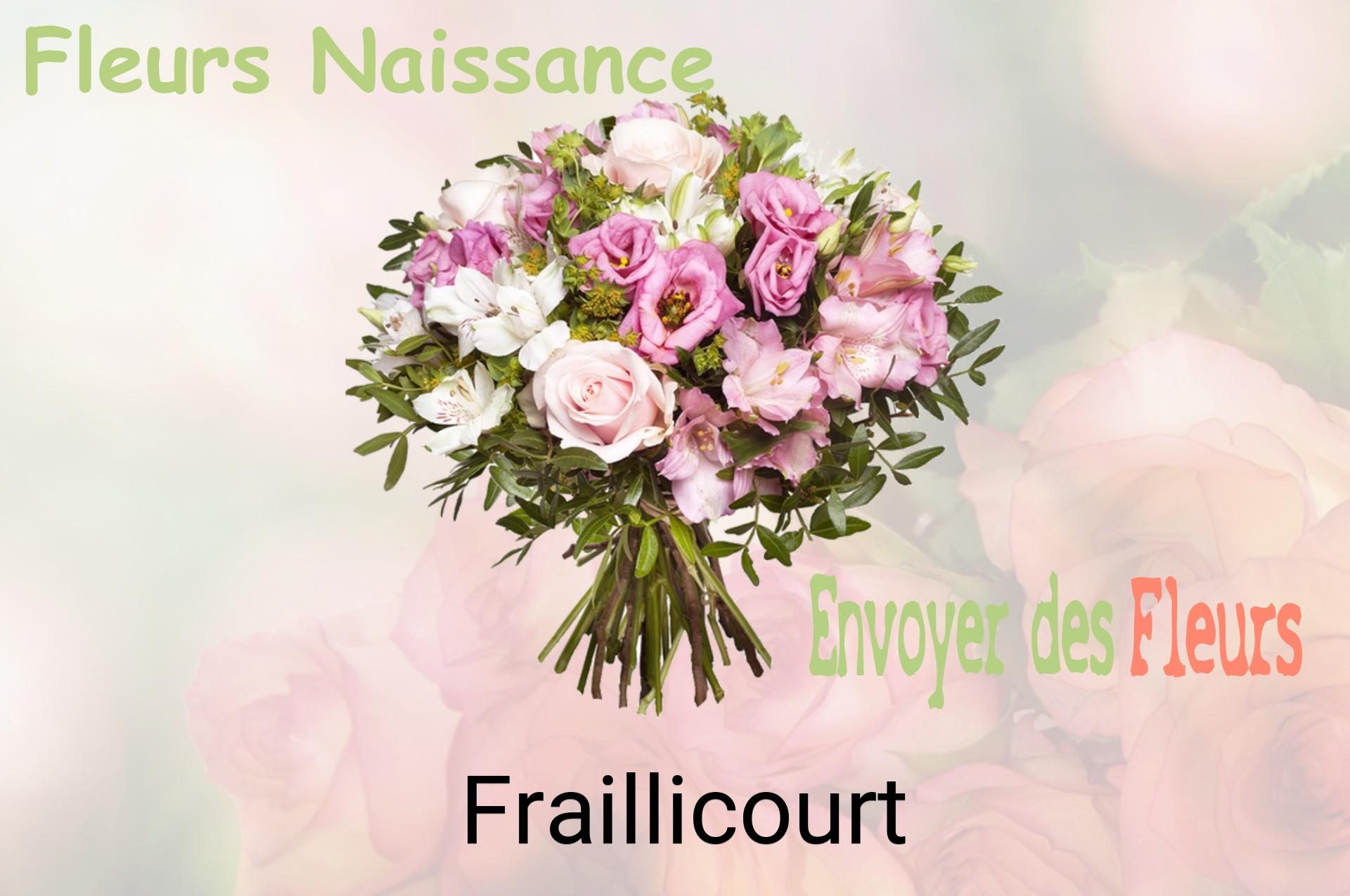 Bouquet de fleurs de naissance livré à Fraillicourt